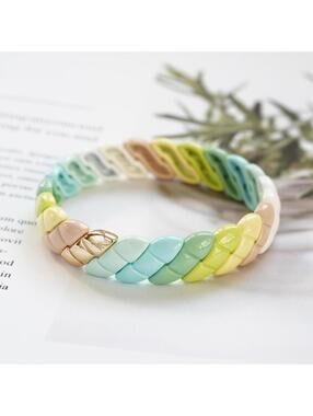 Roxanne Assoulin Mint Quilted Bracelet